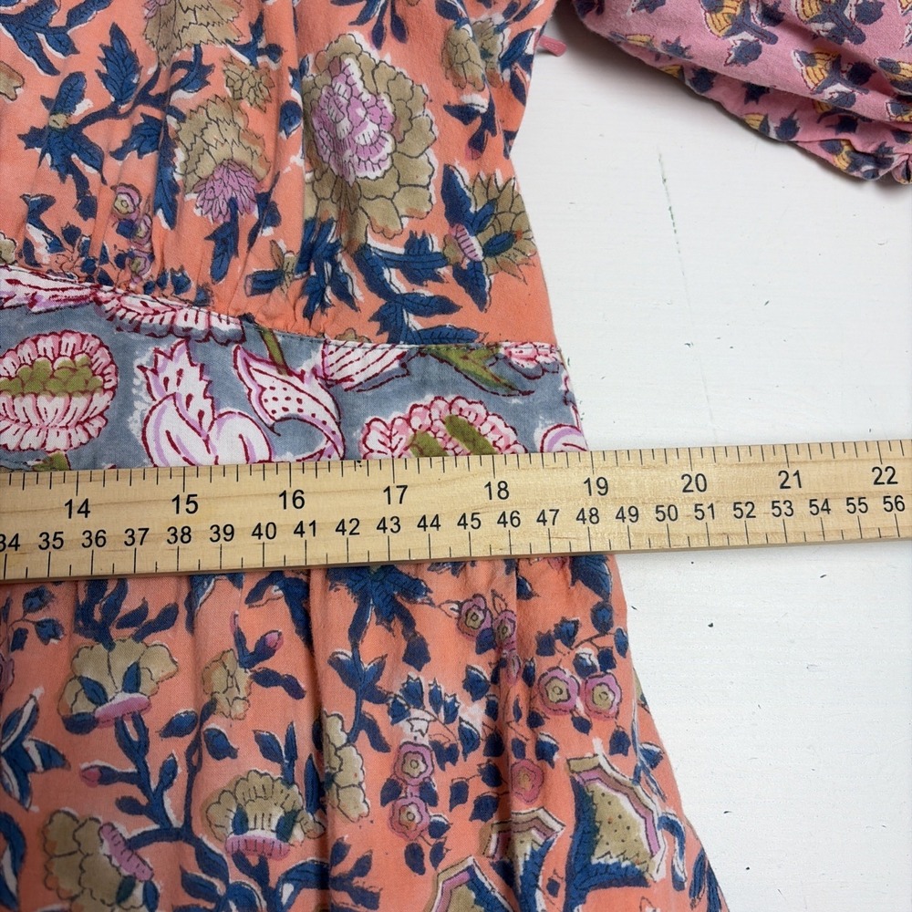 eShakti Floral Maxi Dress Women XL Black A Line Plunge V Neck Sleeveless Event - Picture 9 of 11